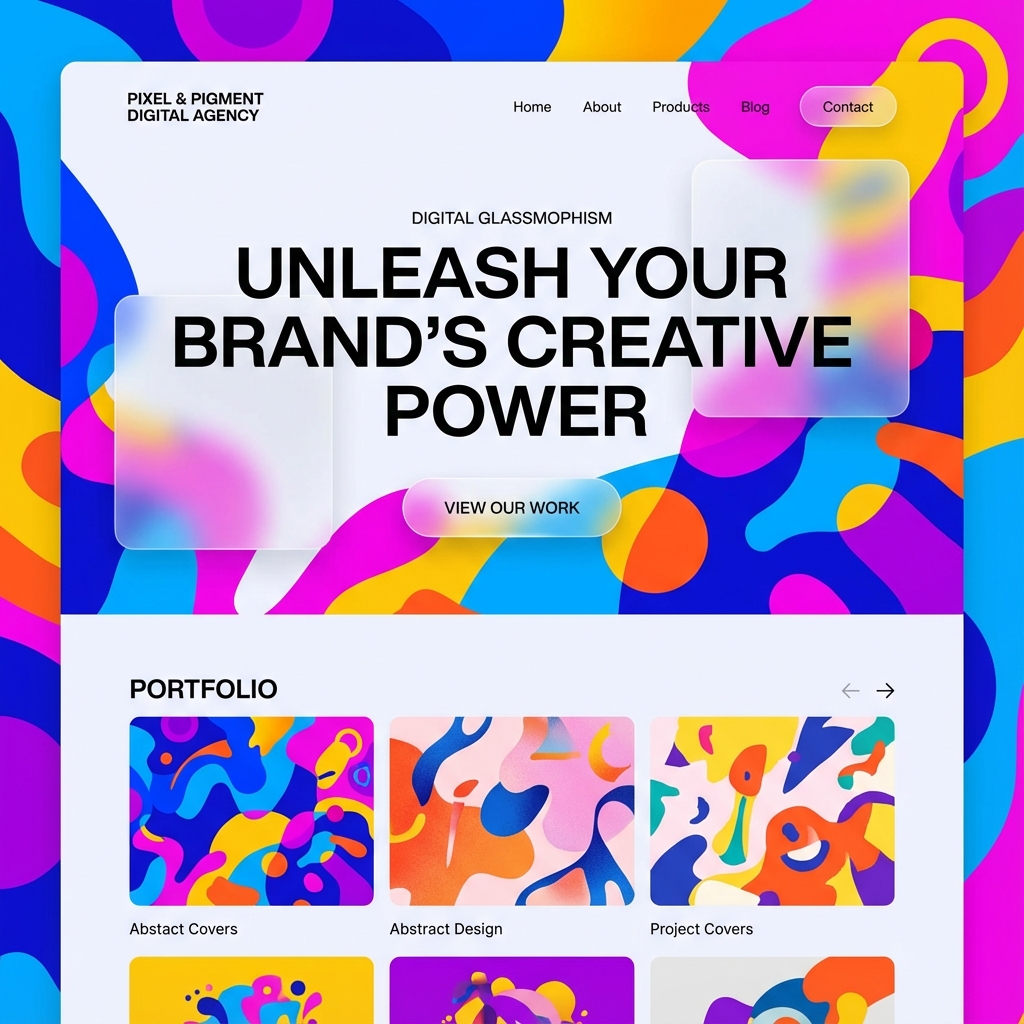 Pixel & Pigment website design